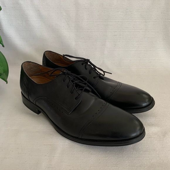 Bostonian Black Leather Oxfords Shoes Men’s 13 - Picture 3 of 7